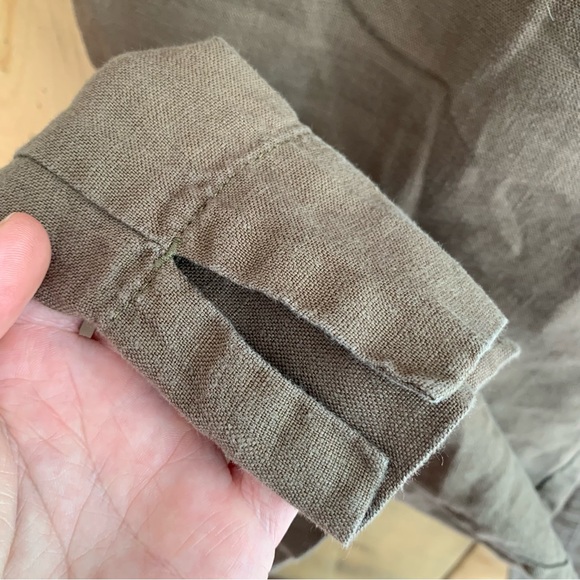 100% Linen Cropped Pants - Picture 4 of 7